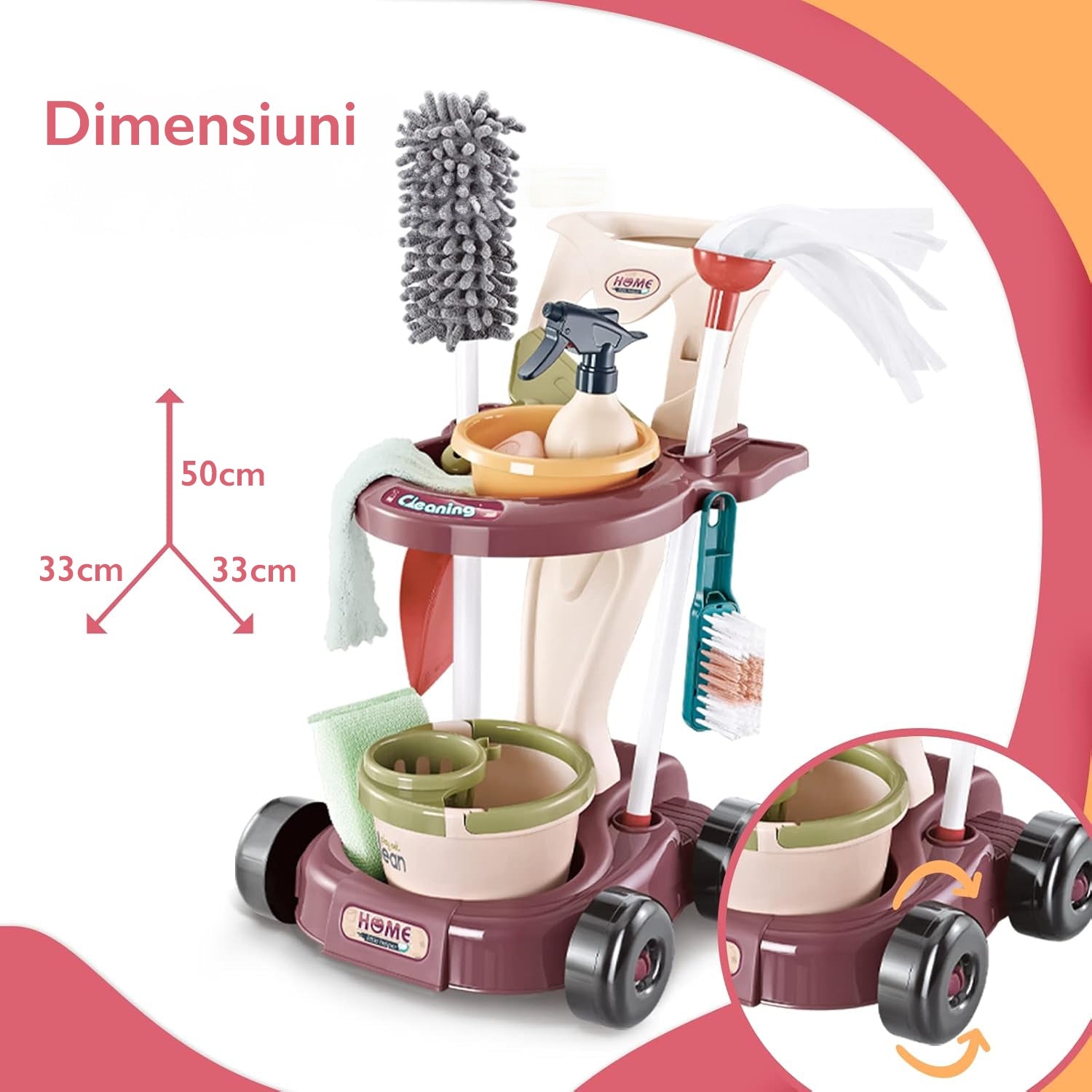 Set De Joaca Curatenie KidProtect JuniorClean Kit Set De Joaca Curatenie KidProtect JuniorClean Kit